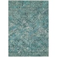 thumbnail image 2 of 9' X 12' Sage Teal Blue And Gray Geometric Washable Indoor Outdoor Area Rug, 2 of 5