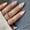 blue french tip flower, variant on Colorful French Tip Press on Nails - Medium Almond Fake Nails with 3D Flower Ocean Designs, Glossy Finished Reusable False Nails with Adhesive Glue Tabs - 24Pcs Nail Kit for Women Manicure