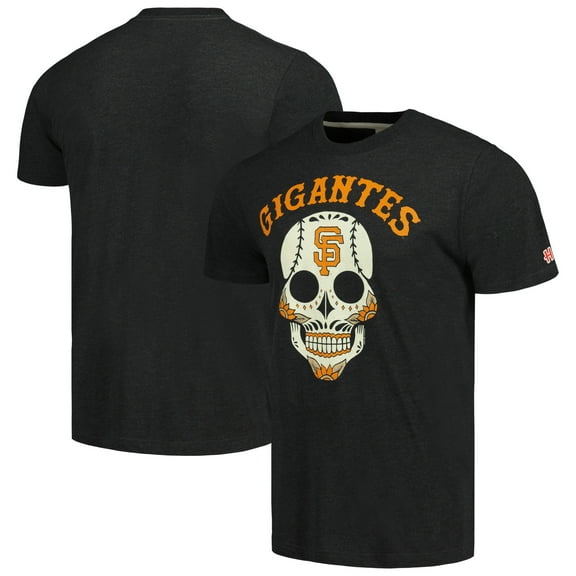 Men's Homage Charcoal San Francisco Giants Gigantes Hyper Local Tri-Blend T-Shirt