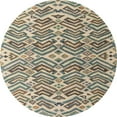 thumbnail image 1 of Ahgly Company Indoor Round Abstract Sandstone Brown Abstract Area Rugs, 8' Round, 1 of 6