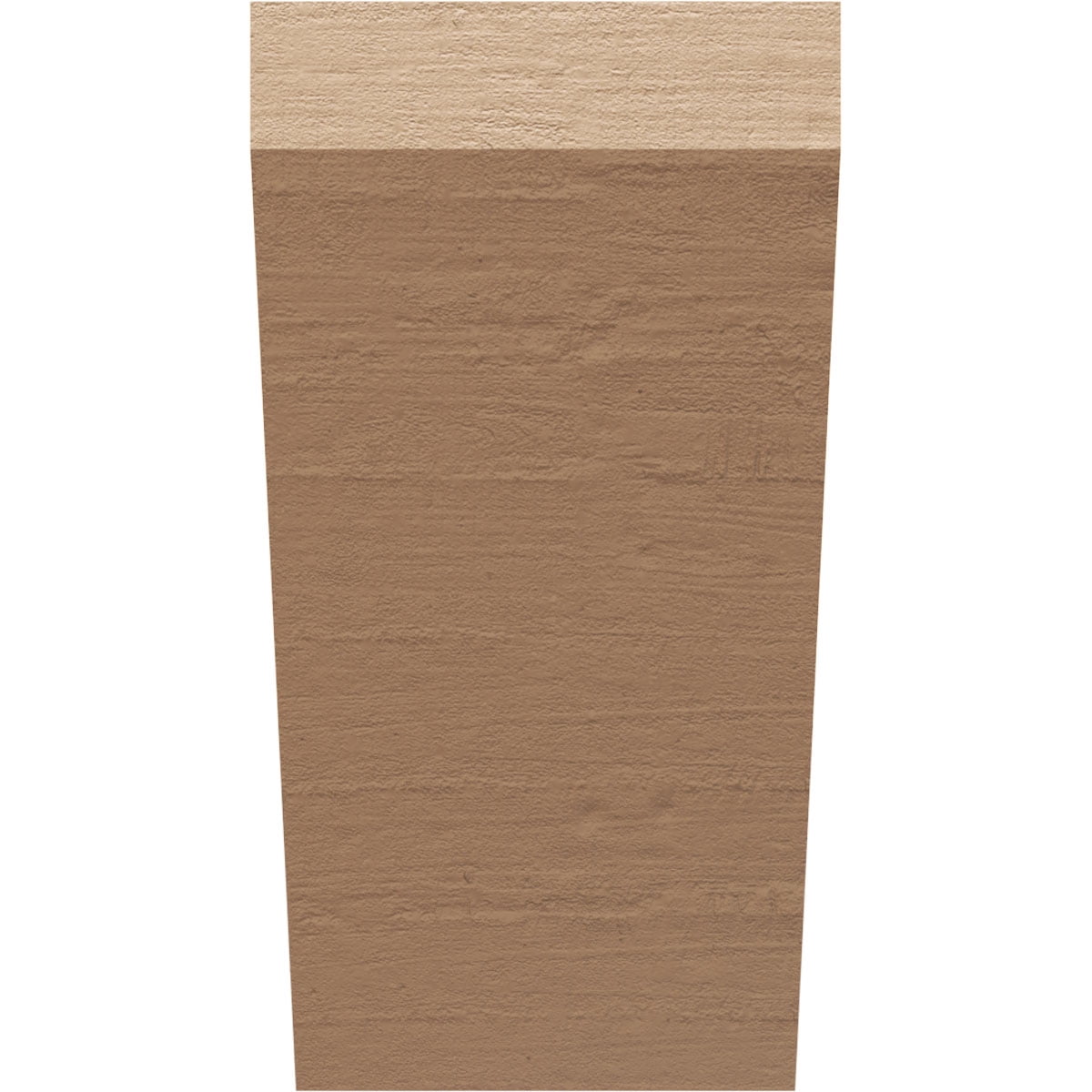 10"W x 10"D x 20"H Wide Concord Rough Cedar Woodgrain TimberThane Corbel, Primed Tan