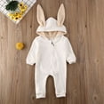 thumbnail image 3 of Baby Girl Boy Clothes Top Hoodie Pocket Bodysuit Romper Long Sleeves Outfit Clothing, 3 of 8