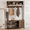 Brown, variant on Aufeile Hall Tree with Bench, 5-in-1 Entryway Storage Organizer with Shoe Rack, 7 Hooks, 3 Drawers & Top Shelf, Industrial Coat Rack for Hallway, Living Room, Brown