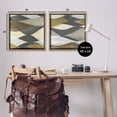 thumbnail image 4 of Stupell Industries Contemporary Layered Waves Abstract Painting Brown Floater Framed Canvas Art Print Wall Art, 25 x 25, Set of 2, 4 of 10