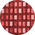 thumbnail image 1 of Ahgly Company Indoor Round Abstract Red Contemporary Area Rugs, 8' Round, 1 of 4