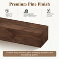 thumbnail image 5 of Rustic Fireplace Mantel Shelf Handcrafted 100% Solid Pine Wood Wall Mounted Farmhouse Fireplace Mantel Shelf - Floating Fireplace Mantels - 72 inch, 5 of 5