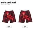 thumbnail image 6 of Hazbin Hotel Alastor Radio Demon Boy's Board Shorts Teen Swim Trunks Drawstring Quick Dry Beach Shorts Summer Beachwear with Mesh Lining and Pockets, 6 of 8