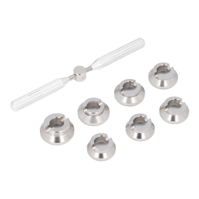 Watch Opener Fix 7 Dies Open Tools Steel Gear Back Cover Clock Repair Kit Aluminum Alloy for Watchmakers Repairers