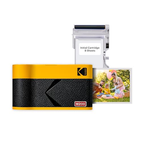 Impresora fotográfica portátil KODAK Mini 2 ERA 4PASS (amarilla, impresora + 8 hojas)