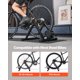 thumbnail image 4 of Entrenador de bicicleta VEVOR, 6 niveles de resistencia, ruedas de 26-29 pulgadas y 700C, soporte magnético plegable para bicicleta, ideal para hacer ejercicio en interiores, 4 of 9