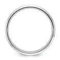 thumbnail image 3 of Finest Gold 14K White Gold Heavy Comfort Fit Brush Satin Fancy Band, Size 11, 3 of 6