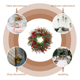 thumbnail image 5 of Holly Christmas Wreath Artificial Garland Door Trim Xmas Hanging Pendant Man Decorations Heart, 5 of 5