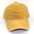 thumbnail image 1 of Vintage Distressed 100% Cotton Adjustable Solid Polo Denim Baseball Cap Hat Ball Dad Washed, 1 of 16