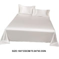 thumbnail image 3 of Bed Sheets Full Soft Bed Sheets Full Bed Set Ice Silk Bed Sheet Pillow Case 3-Piece Set - Silky and Luxurious Soft Ice Silk Bed Sheet Suitable for All Seasons Cool Ice Silk Fabric Machine Washab, 3 of 9