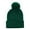Blackish Green, variant on Kids Winter Hat Cap Unisex Hat Solid Color Beanies with Pom Pom Toddler Fleece Lined Warm Knit Hat Girls Boys Cute Knitted Wool Snow Beanies Ski Cap