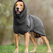 Riforla Autumn and Winter Cute Pet Clothes Pet Dog Thick Warm Clothing Supplies Pet Sweater Dark Gray XXXL