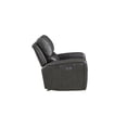 thumbnail image 3 of New Classic Furniture Linton 3-Piece Leather Power Living Room Set in Gray, 3 of 9