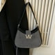 thumbnail image 4 of Bolso bandolera para mujer Color Clash PU Bolso de hombro Bolso de mano Bolso para axilas Bolso de compras, 4 of 8