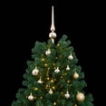 thumbnail image 2 of vidaXL Artificial Hinged Christmas Tree 300 LEDs & Ball Set 82.7", 2 of 7