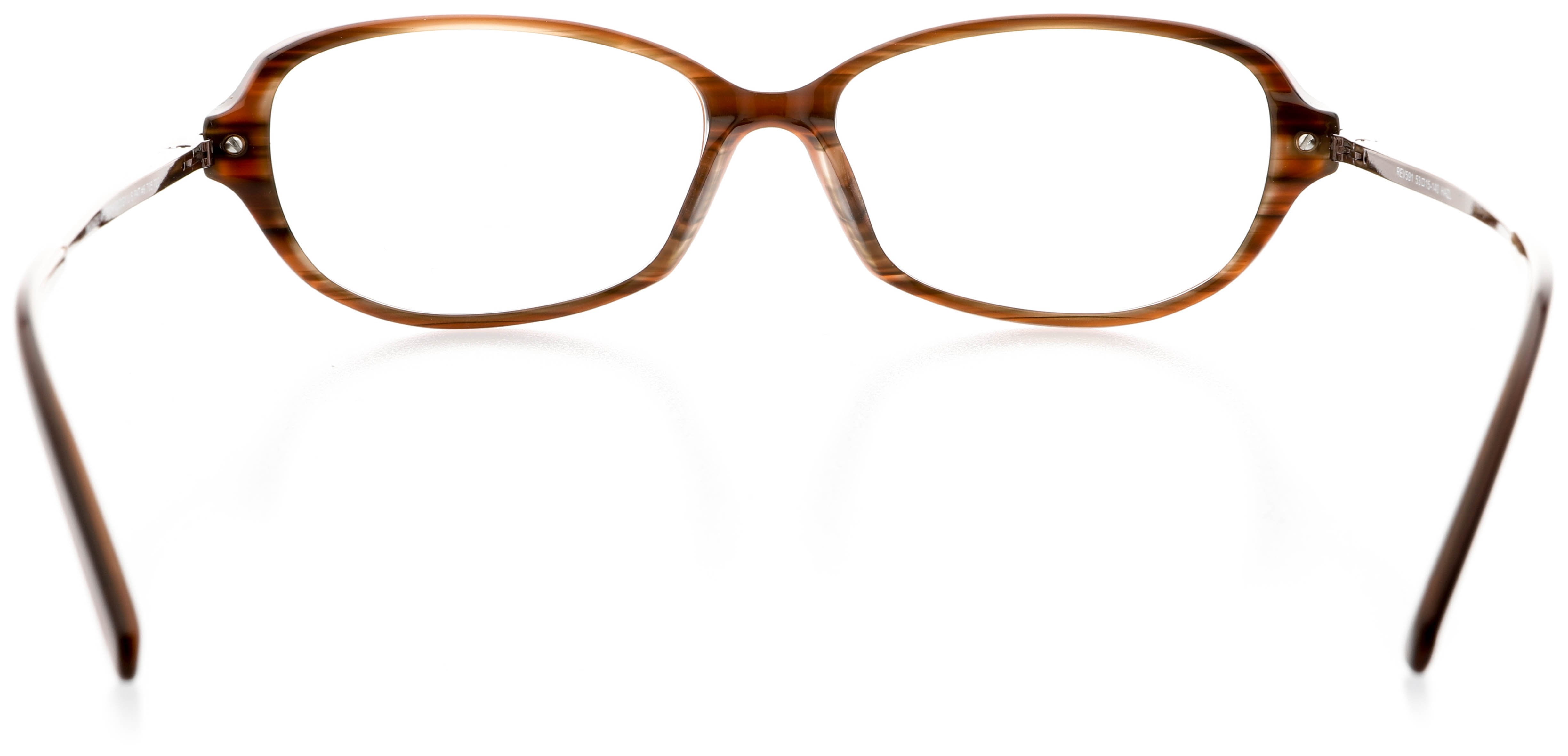 Womens Optical Eyewear - Oval Shape, Plastic Full Rim, Hazel