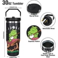 thumbnail image 3 of 30 oz Frog Tumbler With Handle and Straw, 30oz Frog Flip Straw Tumbler Insulated Coffee Travel Mugs Cup Water Bottle Frog Gifts for Frog Lovers Women Girls, 3 of 6