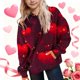 thumbnail image 1 of Sudaderas con capucha CUHK para niñas, sudadera con capucha estampada, cuello redondo, manga larga, para uso diario, ropa de abrigo informal, sudadera con capucha, blusa de poliéster para niños, 1 of 6