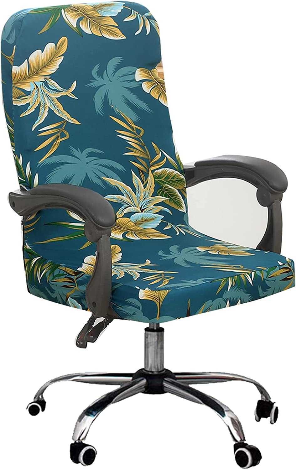 Office Chair Cover Print, Desk Chair Cover High Back Stretch Computer
