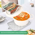 thumbnail image 3 of Yayeee Pot Holders Kitchen Heat Resistant with Pockets 7"x9.8" Cotton Oven Cooking Hot Pads, Abstract Wavy Landscape, 3 of 7