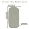 thumbnail image 4 of Bublo Baby 3 Piece 30 Thread Count Gray Cotton Fitted Bed Sheets, 4 of 5