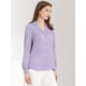 thumbnail image 3 of Top de manlarcon cuello camisero y botones pamujer Morado claro L, 3 of 6