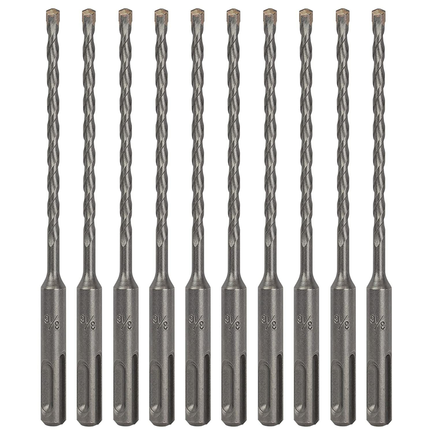 30PCS 3/16"x6" Drill Bit Set SDS Plus Rotary Hammer Concrete Masonry Carbide Tip