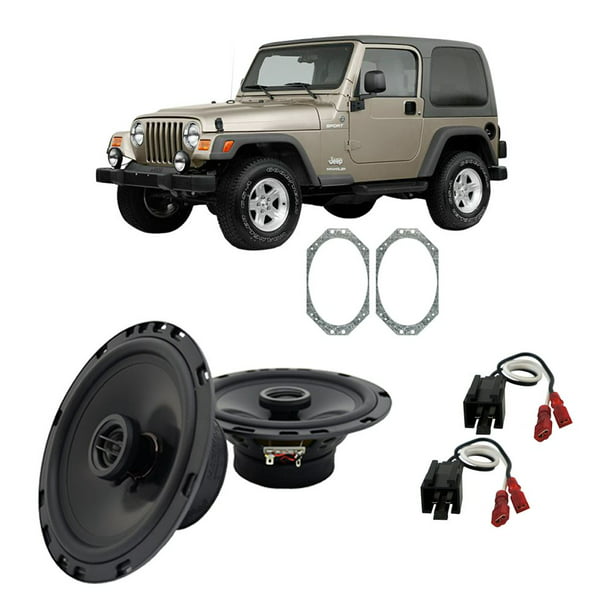 Fits Jeep Wrangler 1997-2006 Rear Overhead Replacement Harmony HA-R65  Speakers 