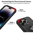 thumbnail image 4 of for iPhone 14 Pro Max Case Shockproof Heavy Duty Protection Dustproof Tough Rugged Dual Layer Matte Outdoor Hybrid Sports Cell Phone Case for iPhone 14 Pro Max 6.7’’ 5G 2022 Black, 4 of 8