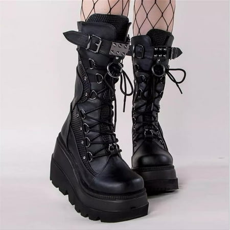 

Women Boots 2022 New Casual Women Shoes Lace up Boots For Women Sexy Ankle Boots Round Toe Botas Mujer Winter Footwear