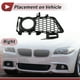 thumbnail image 3 of Cubiertas de Inserción para Luz Antiniebla del Parachoques Frontal Inferior de Unique Bargains para BMW 3 Series F30 F31 F35 2012-2018 ABS No.51118054156 Negro, 3 of 7
