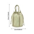 thumbnail image 2 of Mesh Shower Caddy Portable Hanging Drawstring Toiletry Bag with Outer Pocket,Foldable Bathroom Cosmetic Storage for Dorm Camping Travel, 2 of 5