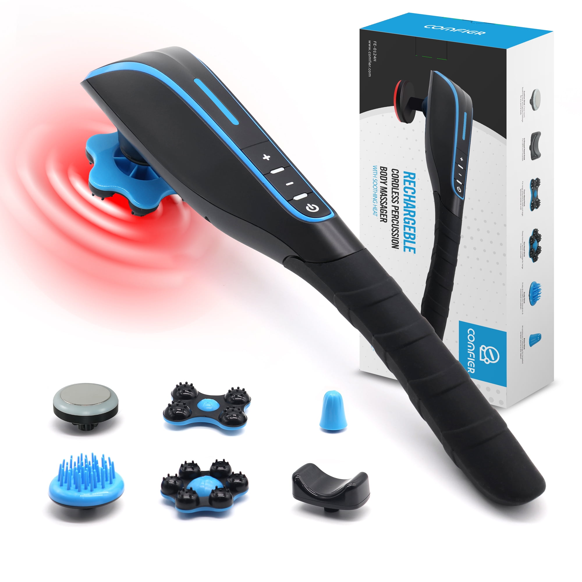 Cordless Percussion Body Massager with Soothing Heat