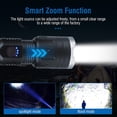 thumbnail image 2 of Rechargeable High Power Flashlight, Super Bright 20000 Lumens Tactical Torch with 3 Modes, Zoomable, IPX6 Waterproof Flashlights for Outdoors, Camping, Hiking, Emergencies, 2 of 4