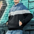 thumbnail image 1 of Sudadera con capucha de bloque de color para hombre con bolsillos Sudadera con capucha con cordón y dobladillo con puños acanalados Sudadera con capucha cómoda de manga larga, 1 of 6