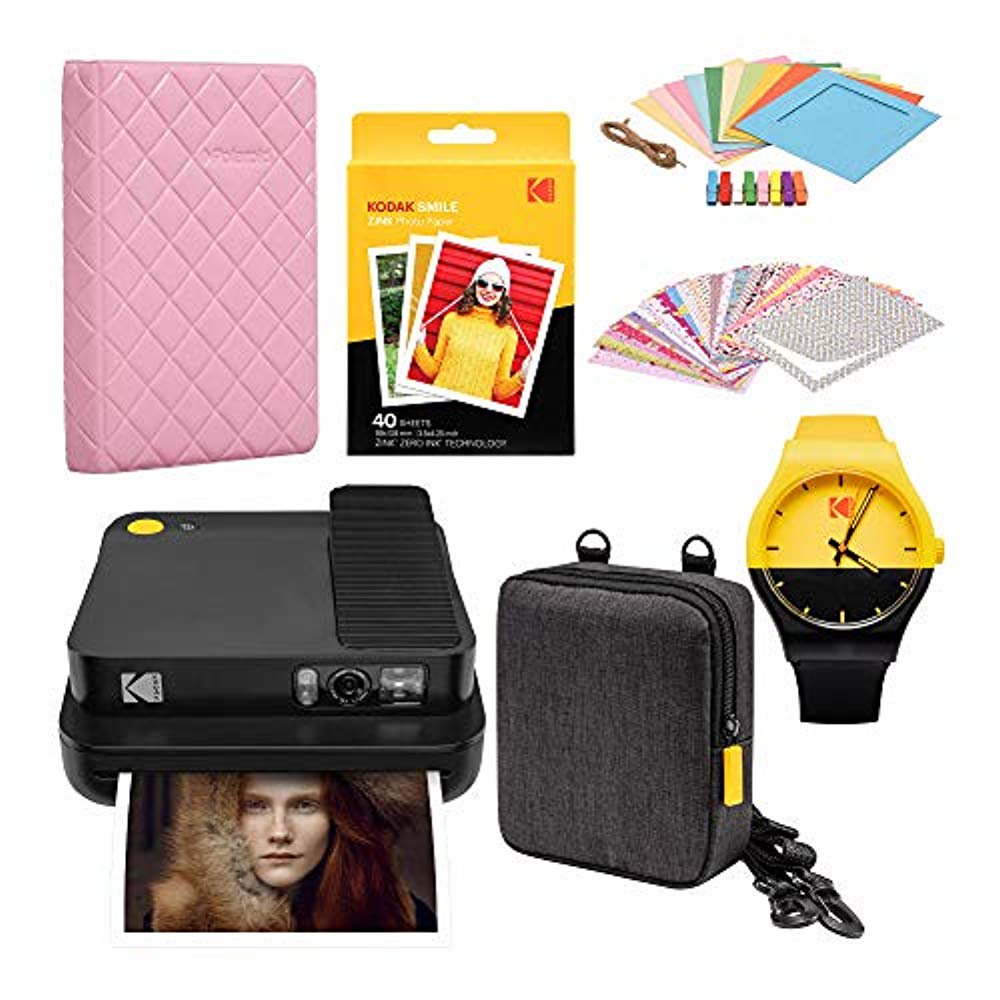 KODAK Smile Classic Digital Instant Camera with Bluetooth (Black