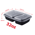 thumbnail image 4 of TG TRIGOLD Meal Prep Containers 2 Compartment, 32oz,25sets, 4 of 6