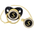thumbnail image 1 of Chupete ANFENG Bling personalizado negro con clips para 0-3 años, 1 of 7