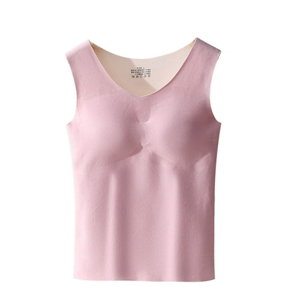 Kids Girls Cotton Thermal Fleece Lined Underwear Tops Cami Tank Top Warm Base Layer Vest