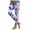 Navy, variant on Women's 80s Leggings Neon Artistic Splash Printed Buttery Soft Stretchy Pants Sky Blue S
