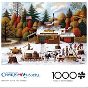 Buffalo Games 1000-Piece Charles Wysocki Vermont Maple Tree Tappers Jigsaw Puzzle