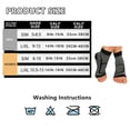 thumbnail image 6 of 1 Pairs Ankle Brace Compression Sleeves - 8-15 mmhg Open Toe Compression Socks with Arch Support for Women & Men , Relief for Swelling, Plantar Fasciitis, and Sprains – Step into Comfort and Stability, 6 of 6