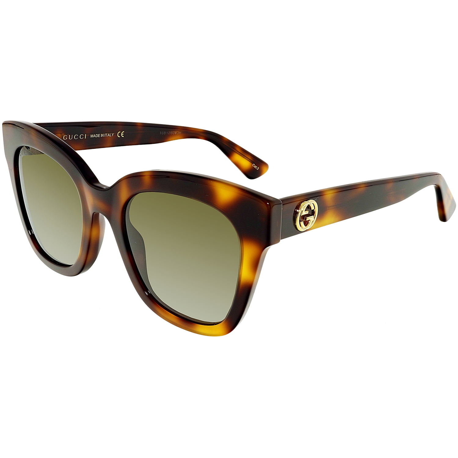 Gucci - Gucci Polarized GG0029S-002-50 Tortoiseshell Butterfly ...