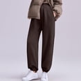 thumbnail image 6 of qelini Maternity Joggers with Pockets for Women High Waist Belly Support Pants Solid Color Full Length Trousers, 6 of 6