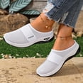 thumbnail image 4 of Rokment Women's Orthopedic Arch Support Clogs Walking Backless Sandals for Plantar Fasciitis Comfortable Breathable Mesh Tennis Non Slip Nursing Work Shoes White Size 8, 4 of 7