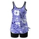 thumbnail image 5 of Trajes de baño tankini para mujer Trajes de baño de dos piezas con espalda de tiras y estampado conservador para mujer Traje de baño de dos piezas para mujer, 5 of 5